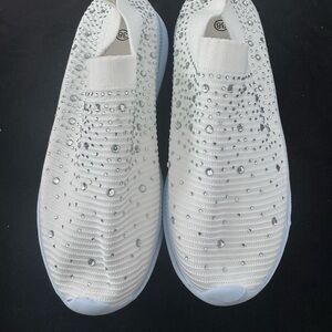 Elegant White Slip-On Women's Shoes